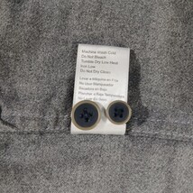 JACHS Men's Size Large Heavyweight Gray Cotton Blend Long Sleeve Shirt RN#123913 image 4