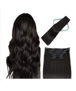 MIBOLT Clip in Hair Extensions Real Human Hair Straight Clip in Hair Ext... - £35.04 GBP