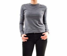 SUNDRY Womens Sweather Long Sleeve Round Neck Casual Grey Size S - £28.69 GBP
