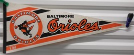 Vintage Baltimore Orioles Full Size 12&quot; x 30&quot; Felt Pennant - £18.92 GBP