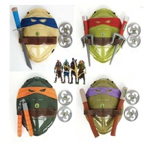 Great TMNT Teenage Mutant Ninja Turtles Costume Shell &amp; Weapon set toy - £25.65 GBP