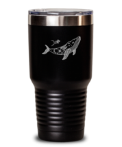 30 oz Tumbler Stainless Steel Insulated  Funny Diving With Whale Sharks Ocean  - £26.11 GBP