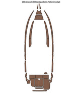 2006 Cracnchi 40 Atlantique Swim Platform Cockpit Boat EVA Foam Faux Tea... - $1,800.00