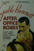 After Office Hours - Clark Gable - Movie Poster Framed Picture - 11 x 14 - $32.50