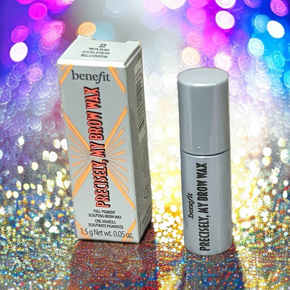 BENEFIT Precisely My Brow Wax in 2 Warm Golden Blonde 0.05 Oz New In Box - $14.84