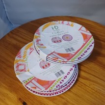 HD Designs Outdoors Melamine 6” Appetizer Dessert Tapas Plates Lot of 8 - £13.35 GBP