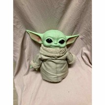 Star Wars Mandalorian The Child Grogu Baby Yoda 11&quot; Plush Rubber Head Toy - £15.82 GBP