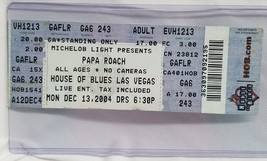 PAPA ROACH - ORIGINAL 2004 UNUSED WHOLE FULL CONCERT TICKET - $279.60 MXN