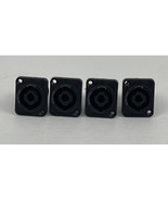 4 PACK NEUTRIK NL2MPXX 2-Pole SPEAKON Panel Mount Twist Lock w/ 3/16&quot; Fl... - $18.71