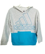 Adidas Grey Blue Girls Hoodie NWT Size Large - 14 - $489.88 MXN
