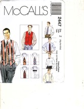 McCall&#39;s 2447 Mens XL to 3XL Button Up Dress Shirt 46 to 56 Uncut Sewing Pattern - £8.25 GBP