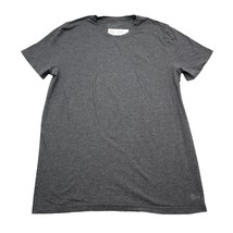 Under Armour Shirt Mens M Gray Plain Fitted Crew Neck Short Sleeve Pullo... - $18.69