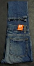 Joe Fresh Blue Skinny Leg J EAN S Nwt Sz 12 L28 Adjustable Waist Distressed - £17.27 GBP