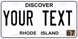 Rhode Island 1967 License Plate Personalized Custom Auto Bike Motorcycle Moped  - £8.62 GBP+