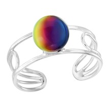 Illusion 6mm Magic Glass Ball Sterling Silver Toe or Pinky Ring - £7.82 GBP