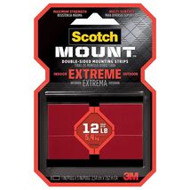 Scotch 414H-ST 051141397252 Extreme Mounting Tape, 8 Strips, Black - $9.95