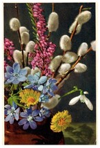 Bouquet Of Spring Flowers Floral Postcard Posted 1944 - £5.51 GBP