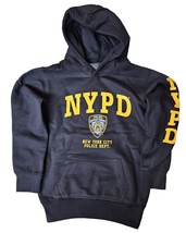 NYPD Kids Hoodie Sweatshirt (209, Navy &amp; Gold, Youth, XS) - £29.80 GBP