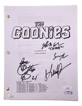 Astin Feldman Cohen Huy Quan Signed The Goonies Script Peace Insc JSA+PSA 089 - £231.91 GBP