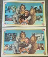 Set of Two (2) The Wizard of Oz ~ 50th Anniversary ~ 1989 Plastic Placemats - $35.00
