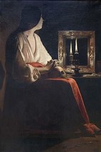 The Penitent Magdalen by Georges de La Tour - Art Print - £17.57 GBP+