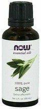 NOW Foods - 100% Pure Essential Oil Sage - 1 oz. - £12.03 GBP