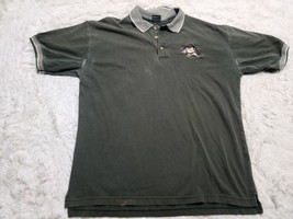 Warner Bros Looney Tunes VTG 90s M/L Olive/Green Taz Polo Golf Shirt Distressed - £6.80 GBP