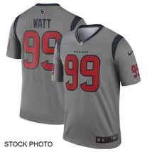 Nike Men&#39;s Houston Texans J.J. Watt Gray NFL Game T-Shirt, Heather Gray, Medium - £58.42 GBP