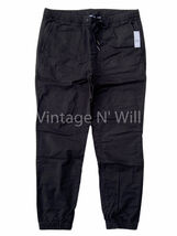 GAP Mens M Black Wash Cotton Twill Drawstring Casual Stretch Jogger Pants - $49.03 CAD
