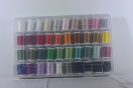 Plano Supply Box W/40 Rainbow Shades Rayon Sulky Embroidery Thread - $121.12
