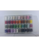 Plano Supply Box W/40 Rainbow Shades Rayon Sulky Embroidery Thread - €105,18 EUR
