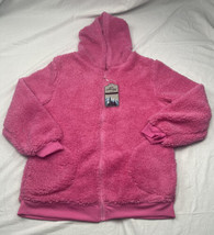 Jackson Hole Womens Hooded Fleece Sherpa Jacket Pink Pockets Plus 2XL New - £19.57 GBP