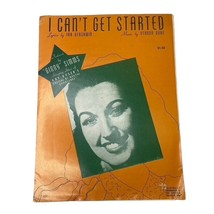 I Cant Get Started Ginny Simms Vintage Sheet Music 1935 u - £6.72 GBP