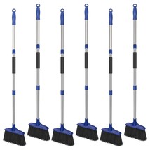 6 Pack Heavy Duty Broom Indoor/Outdoor Commercial Brooms Angle Broom 53 Inches F - $91.99