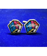 Rubik&#39;s Cube Design Men&#39;s Retro Cufflinks NWOT - £19.87 GBP