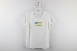 Life Is Good Womens Small Spell Out Faded USA Flag Short Sleeve T-Shirt ... - $24.70