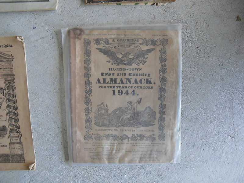 1944 J Gruber&#39;s Hagerstown Almanac Booklet LOOK - $17.82