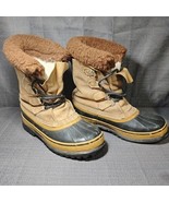 Sorel Women’s Size 6 Caribou Winter Snow Boots Wool Liners Waterproof Ka... - $34.11 CAD