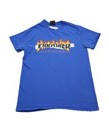 Thrasher Shirt Mens Blue Short Sleeve Crew Neck Graphic Print Knit Casual Tee - $22.75