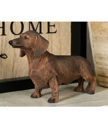 Adorable Lifelike Pet Pal Chocolate Dachshund Sausage Dog Miniature Figu... - $11.99