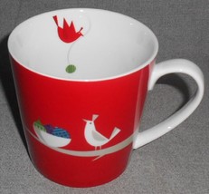 2011 Starbucks HOLIDAY/CHRISTMAS Bird w/Bowl or Ornaments 16 oz. HANDLED... - £17.59 GBP