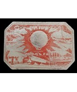 1964 New York Worlds Fair Souvenir Tray Unisphere Heavy Cardboard Plaque - €26,24 EUR