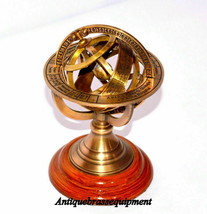 Antique vintage brass armillary sphere globe collectible nautical decor gift - £64.29 GBP