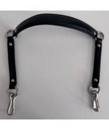 AUTHENTIC COACH Black Patent Leather Shoulder Strap Silver Clips - $726.24 MXN