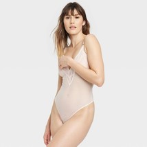 Auden Women’s Cream White Lace One Piece Sexy Lingerie Sheer Thong Size ... - $6.43
