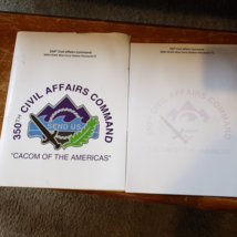 NEW 350th 350 CACOM of Americas Civil Affairs Folder &amp; Note Pad Command - £12.14 GBP