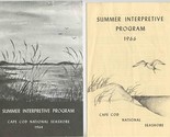 1964 &amp; 1966 Summer Interpretive Programs Cape Cod National Seashore - £13.99 GBP