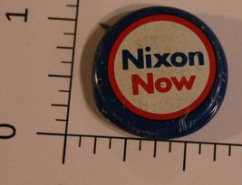 Vintage Nixon Now Presidential Campaign Pinback Button Richard Nixon 1 I... - £3.82 GBP