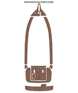Rodman 800 Fly Swim Platform Cockpit Boat EVA Foam Faux Teak Deck Floor Mat - $1,800.00