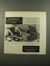 1954 Stromberg-Carlson Hi-Fi-Et Portable Phonograph Ad - For music lovers - £14.45 GBP